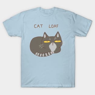 Funny gray cat loaf T-Shirt